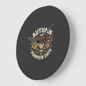 Hond Herfst Pompoen Pootjes Grote Klok (Hoek)