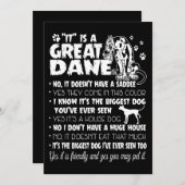 Hond | Het is een geweldige Deen Feestdagenkaart (Voorkant / Achterkant)