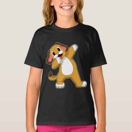 Hond Hip Hop Dans T-shirt (Voorkant)
