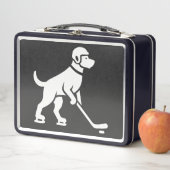 Hond Hockey Speler Silhouet (In situ)