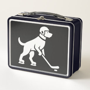 Hond Hockey Speler Silhouet