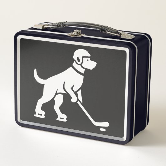 Hond Hockey Speler Silhouet (Voorkant)