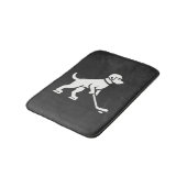 Hond Hockey Speler Silhouet Badmat (Gekanteld)