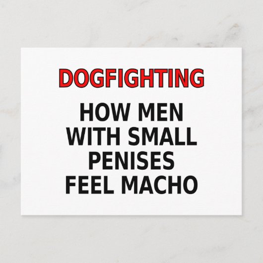 Hond: Hoe mannen met kleine penissen macho voelen Briefkaart (Voorkant)