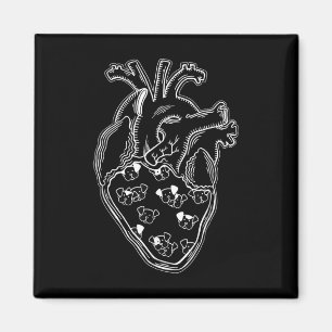 Hond Hond Anatomie Tattoo Stijl Hart Anatomie Magneet