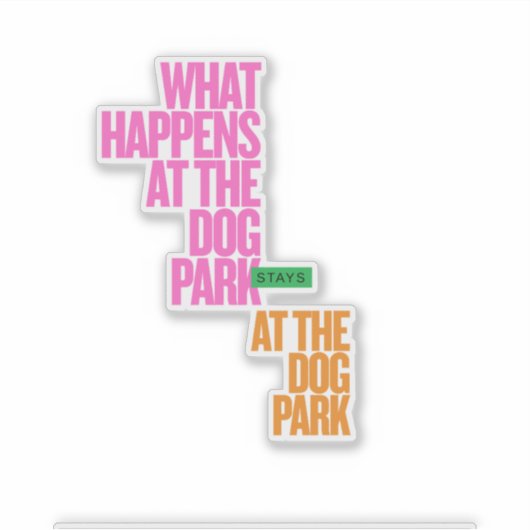 Hond hond puppy liefde grappig sticker (Voorkant)