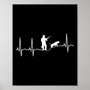 Hond Hond Shirt - Hound Hunter Heartbeat Poster