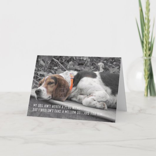 HOND HOND Wenskaart Bedankkaart (Voorkant)