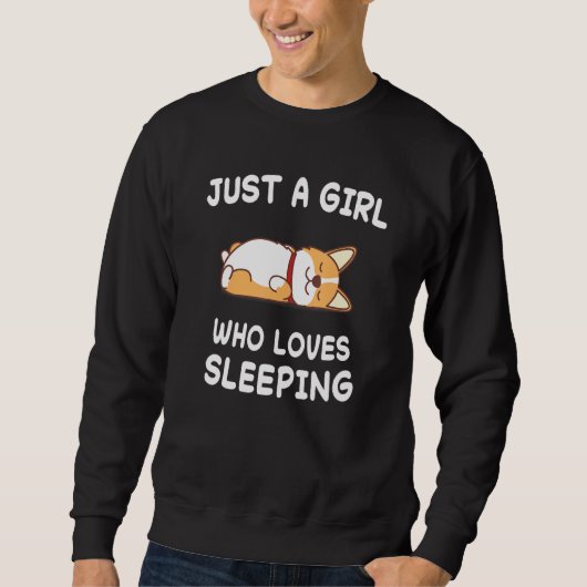 Hond Honden Corgi Slaap Pyjama's Pyjama's Trui (Voorkant)