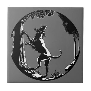 Hond Honden Kunst Keramische Tegels Jacht Hond Dec Tegeltje