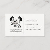 Hond houdt de lijn | Dierenverzorging Visitekaartje (Voorkant)