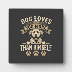 Hond Houdt Meer Van Jou Dan Van Zichzelf Vintage Fotoplaat