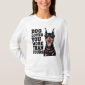 Hond houdt van je t-shirt (Voorkant)