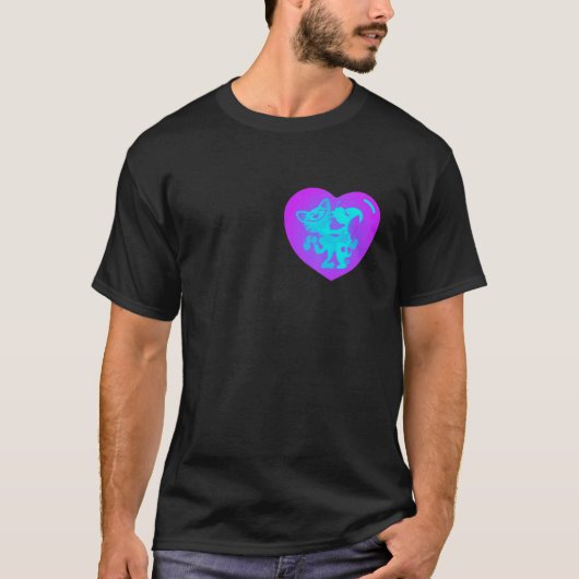 hond houdt van kat t-shirt (Voorkant)