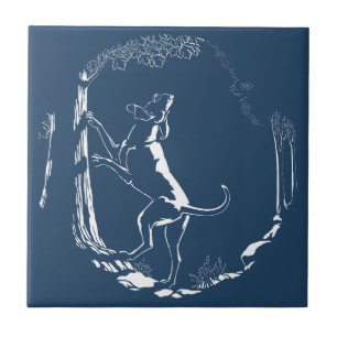 Hond Hound Dog Kunst Keramische Tegels Jachthond D Tegeltje