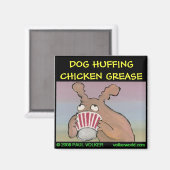 HOND HUFFING magneet $3.00 (Voorkant / Achterkant)