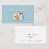 Hond/Huisdier Boetiek Kleding Kleding Kraag Blauw Visitekaartje (Voorkant / Achterkant)