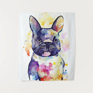Hond Huisdier Dier Natuur Waterverf Kunst Schilder Wandkleed