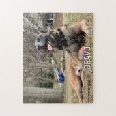 Hond Huisdier Foto & Naam, Familie Nacht, Cool Fun Legpuzzel (Verticaal)