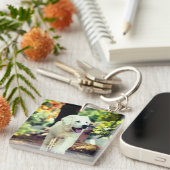 Hond, huisdier, hond sleutelhanger (Voorkant Rechts)