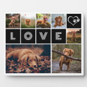 Hond Huisdier Liefde Hart Paws Foto Collage Fotoplaat (Voorkant)