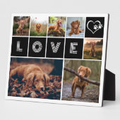 Hond Huisdier Liefde Hart Paws Foto Collage Fotoplaat (Zijkant)