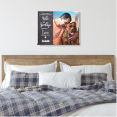 Hond Huisdier Memorial Sympathie Gift Aangepaste M Canvas Afdruk (Insitu (Slaapkamer))