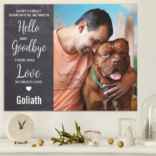Hond Huisdier Memorial Sympathie Gift Aangepaste M Canvas Afdruk