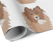 Hond huisdier Sheltie hond Cadeaupapier (Rol Hoek)
