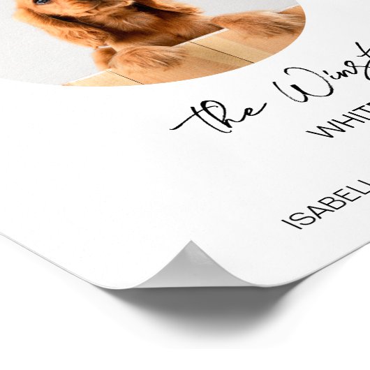 Hond Huisdier Signature Cocktail Minimalistische b Poster (Hoek)