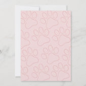 Hond Huisdier Uitnodiging Verjaardagskaarten (Achterkant)