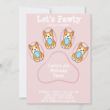 Hond Huisdier Uitnodiging Verjaardagskaarten