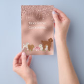 Hond Huisdier Verzorging Zitten Zakelijk Glitter Flyer (Hand)