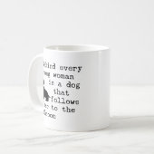 Hond Humor Quote - Dachshond Koffiemok (Voorkant links)