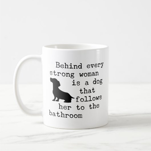 Hond Humor Quote - Dachshond Koffiemok (Links)