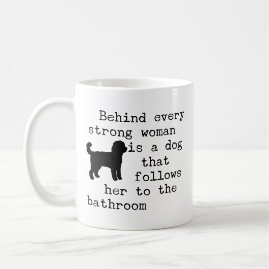 Hond Humor Quote - Labradoodle Koffiemok (Links)