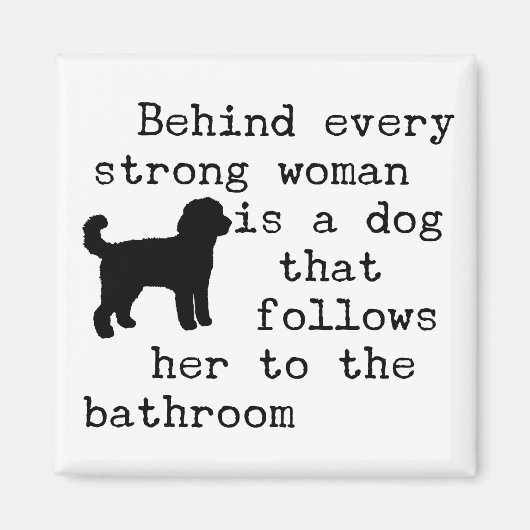 Hond Humor Quote - Labradoodle Magneet (Voorkant)