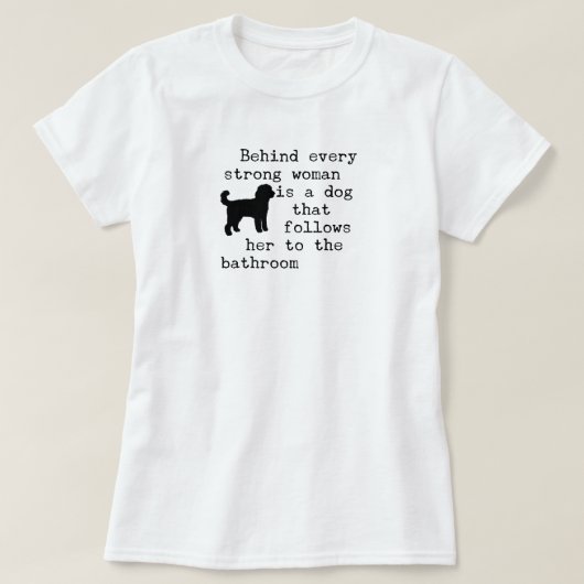 Hond Humor Quote - Labradoodle T-shirt (Design voorkant)