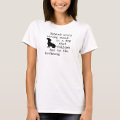 Hond Humor Quote - Teckel T-shirt (Voorkant)