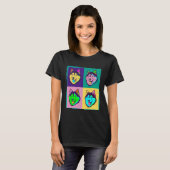 Hond I Pop Art Siberische Husky T-shirt (Voorkant volledig)