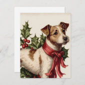 Hond illustratie kerstkaart (Voorkant / Achterkant)