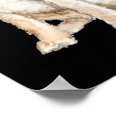 Hond illustratie met Inspirerend huisdier citaat Poster (Hoek)