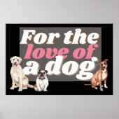 Hond illustratie met Inspirerend huisdier citaat Poster (Voorkant)