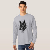 Hond illustratie t-shirt (Voorkant volledig)