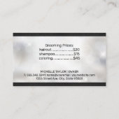 Hond in bad | verzorging | leer visitekaartje (Achterkant)