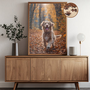 Hond in bos legpuzzel