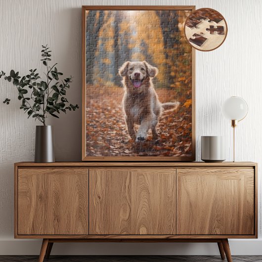 Hond in bos legpuzzel
