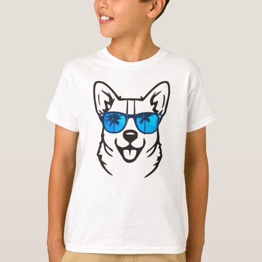 Hond in Bril T-Shirt (Voorkant)