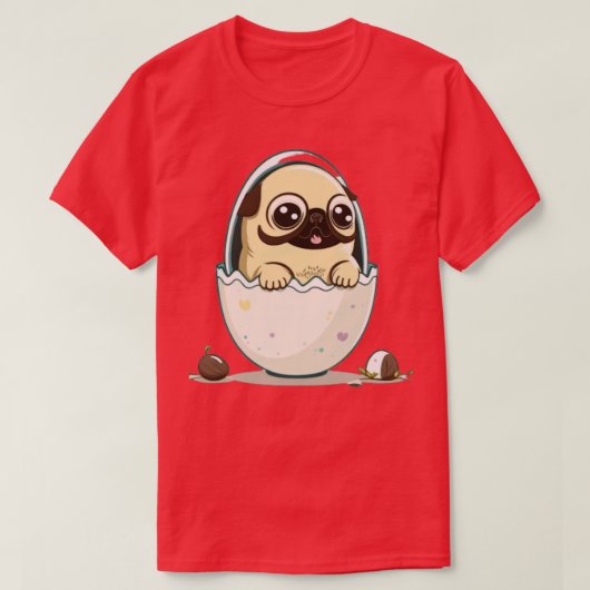 Hond in de eieren 174 t-shirt (Design voorkant)