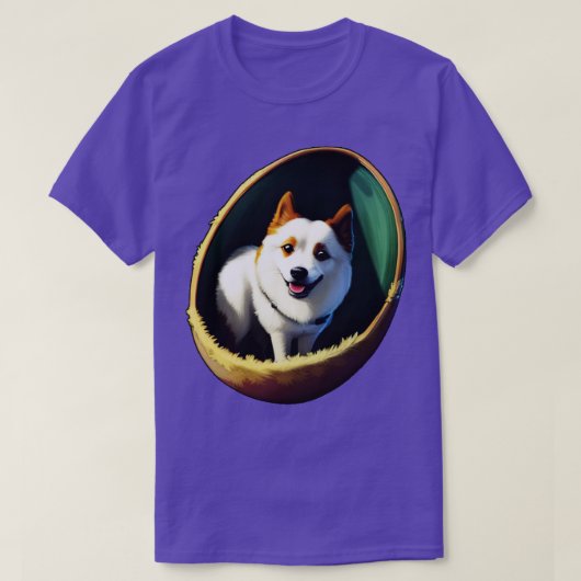 Hond in de eieren 244 t-shirt (Design voorkant)